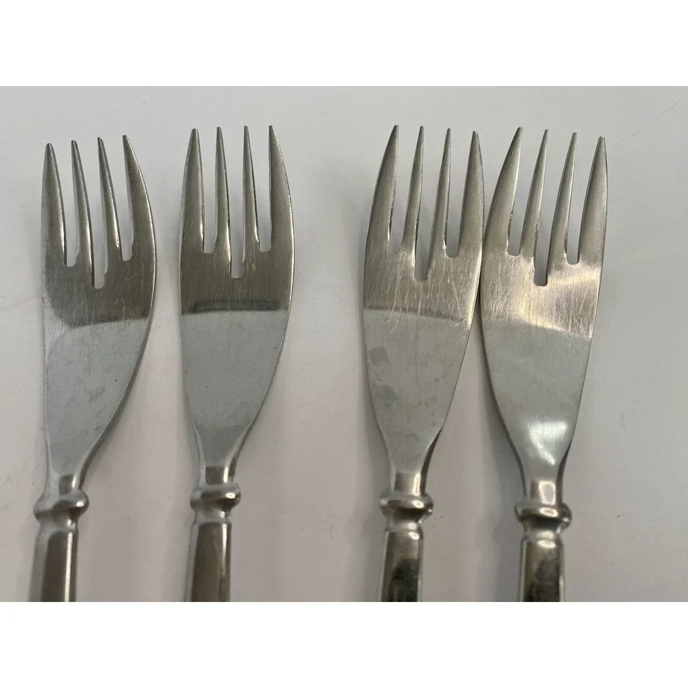 Salad Forks Stanley Roberts Rogers SRB60 Japan Stainless Lot Of 4 Replacements